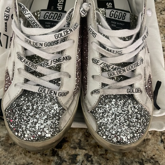 Golden goose all star multi glitter as pictured worn gently a handful of times - Picture 3 of 13